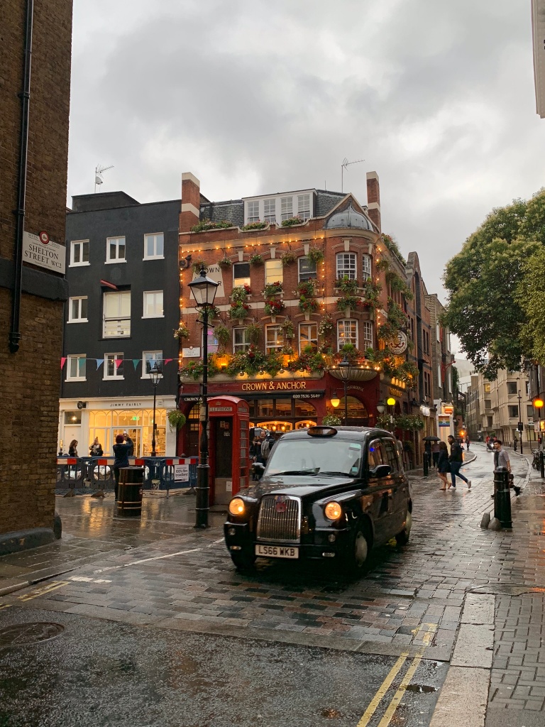Rainy street in London