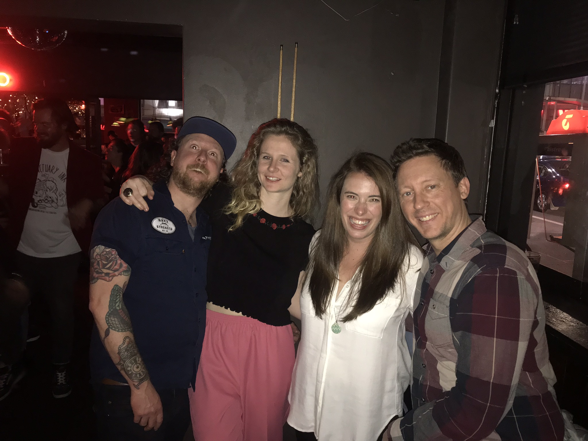 Group of friends having drinks at a bar in Melbourne